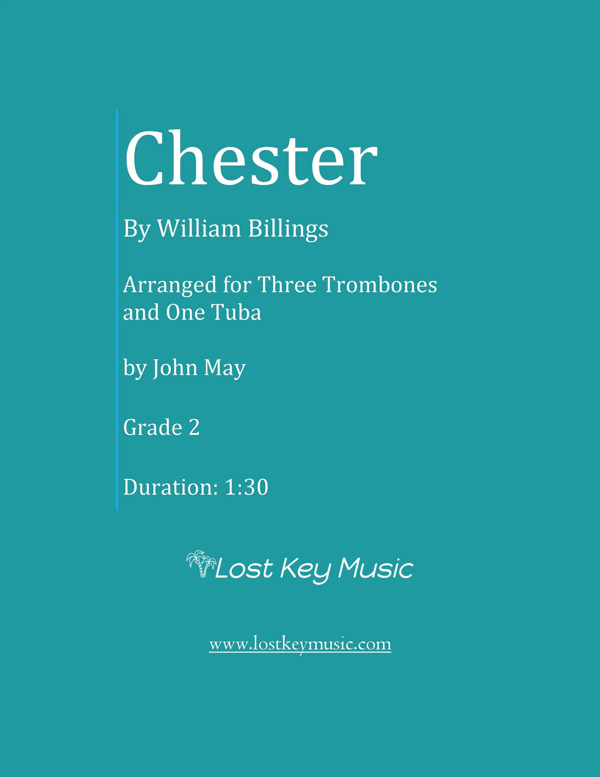 Chester-Three Trombones (Euphoniums) and One Tuba (Digital Download)