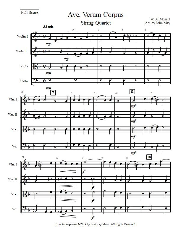 Ave, Verum Corpus-String Quartet-Score Sample.jpg