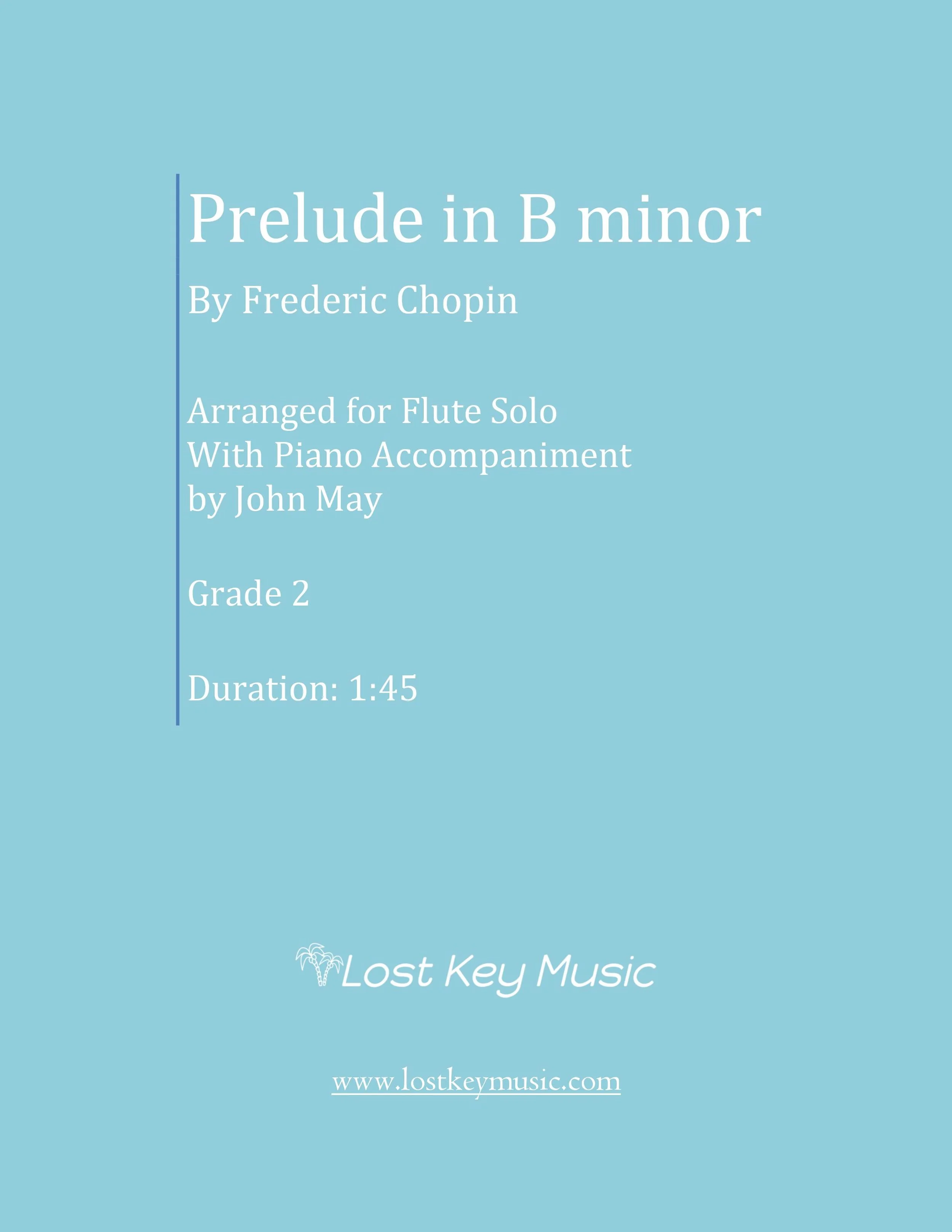 Prelude in B minor-Flute Solo (Digital Download)