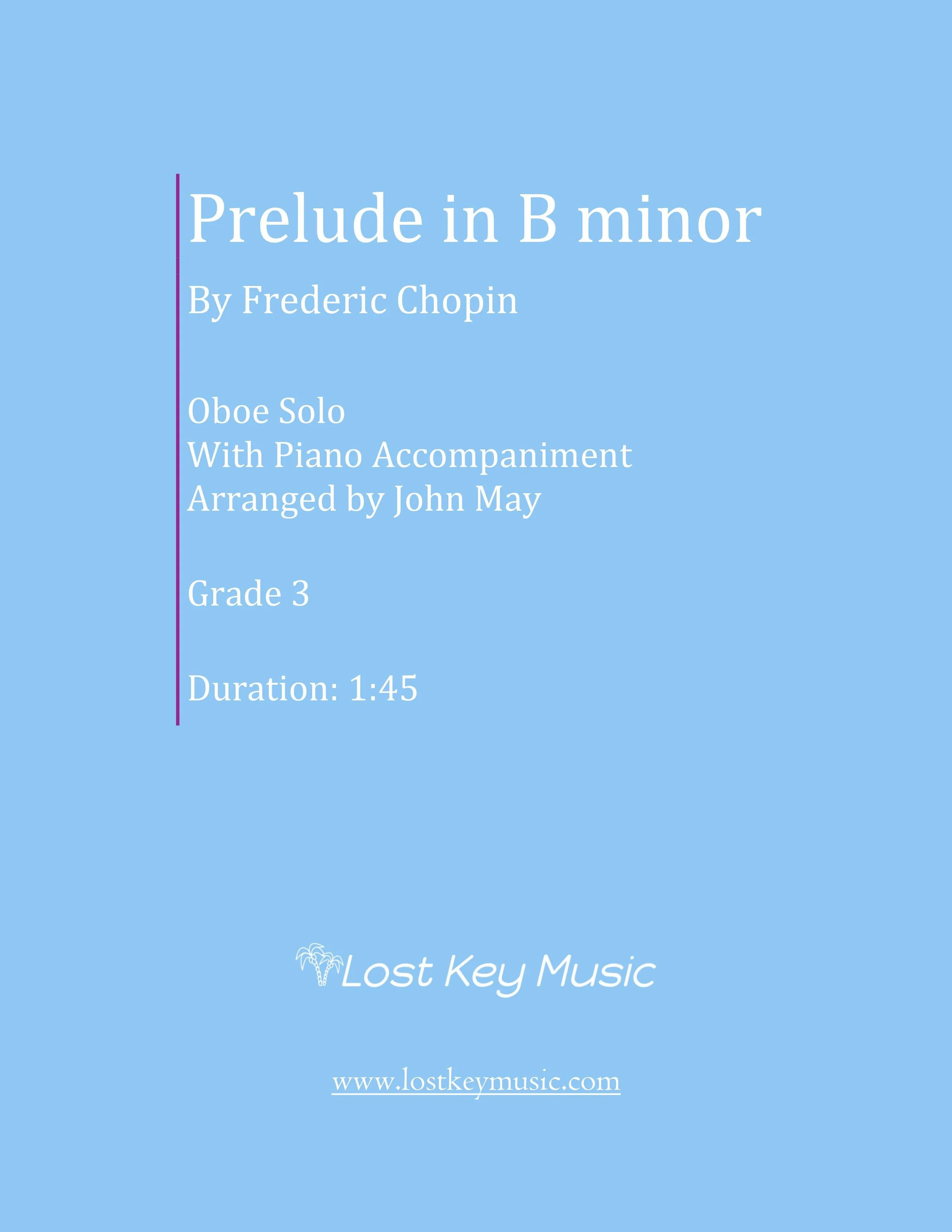 Prelude in B minor-Oboe Solo (Shipped)