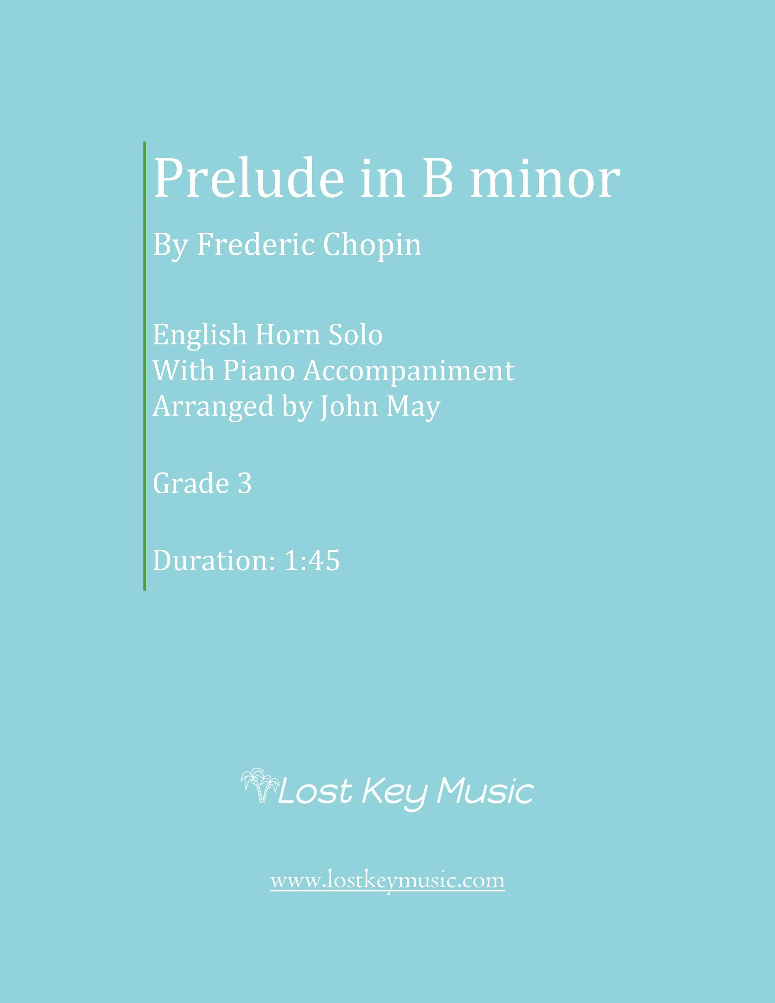 Prelude in B minor-English Horn Solo (Shipped)