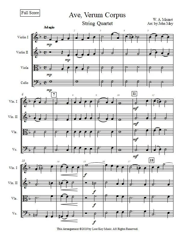 Ave, Verum Corpus-String Quartet-Score Sample.jpg