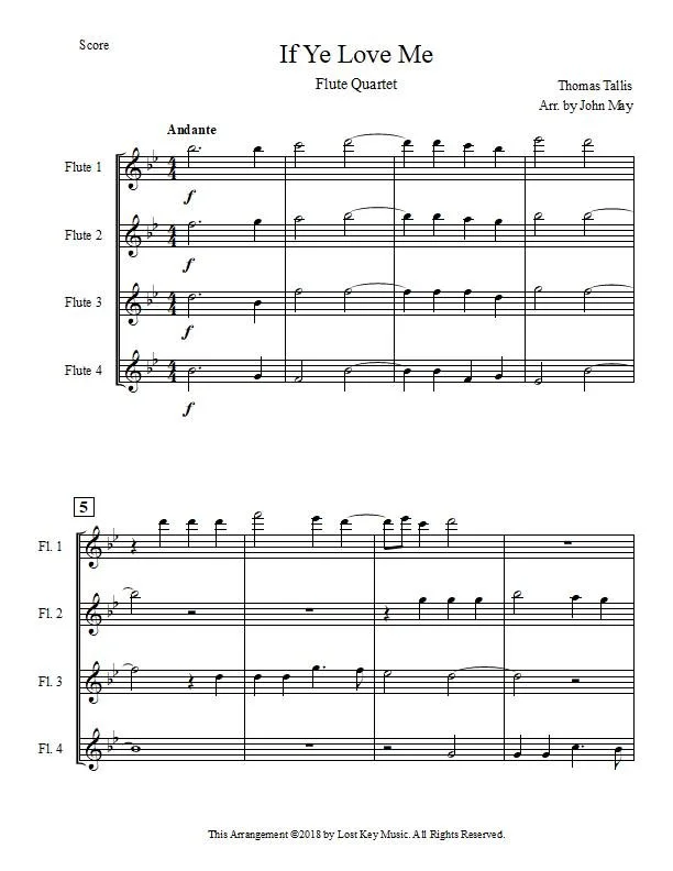 If Ye Love Me-Flute Quartet-Score Sample.jpg