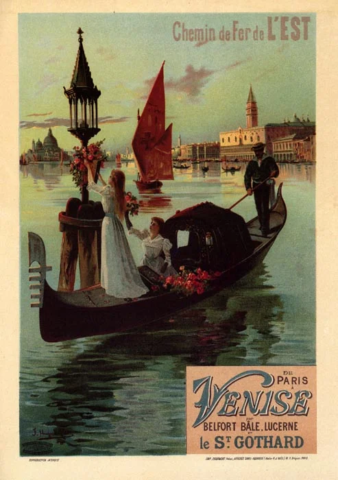 d'Alesi. Chemin de Fer de L'Est. A Paris de Venise.