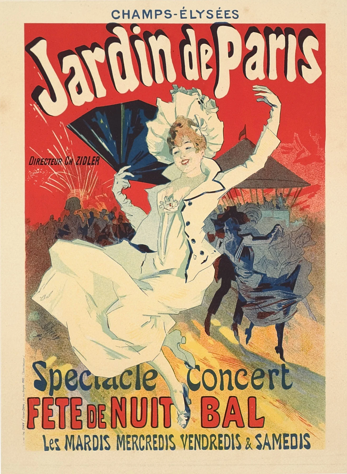 Jules Cheret. Jardin de Paris.
