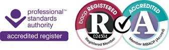  I am an accredited member of the British Association for Counselling and Psychotherapy and abide by their ethical framework for good practice.