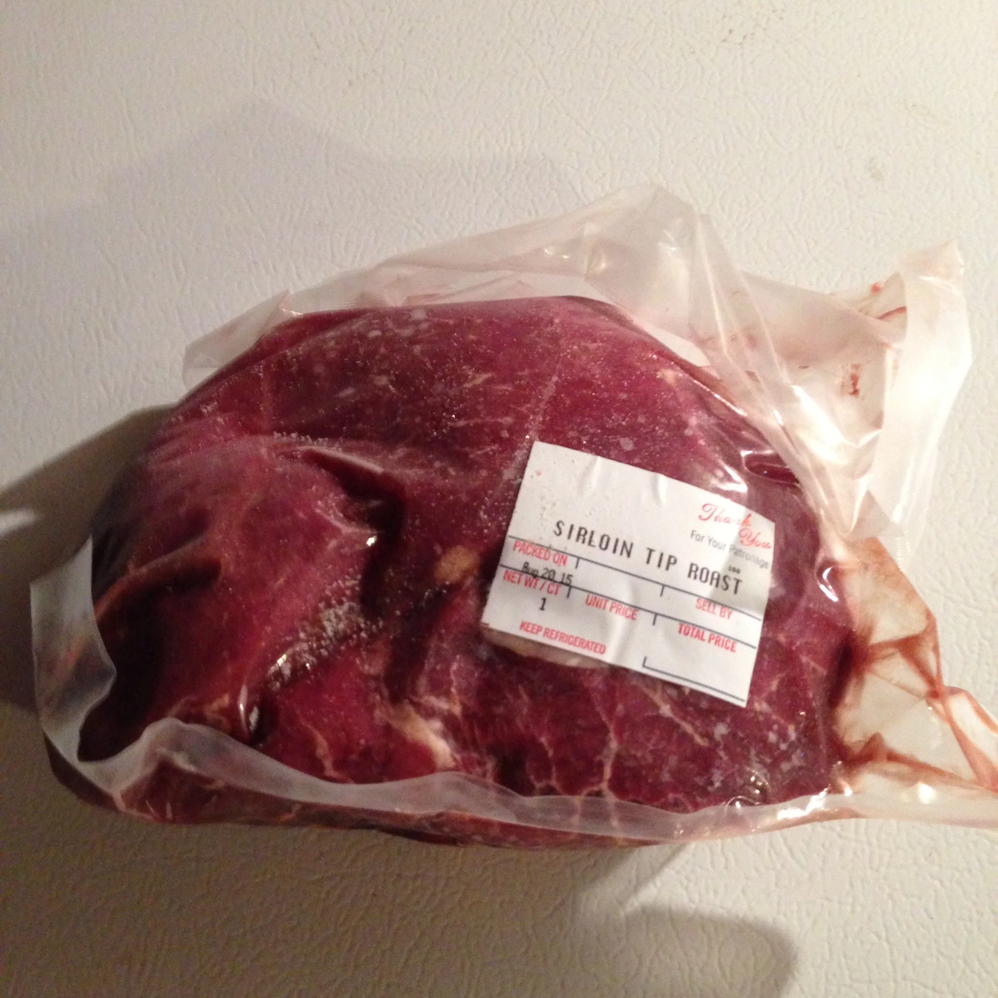SOLD OUT- Sirloin tip roast -$9.00/lb about 3 lbs each