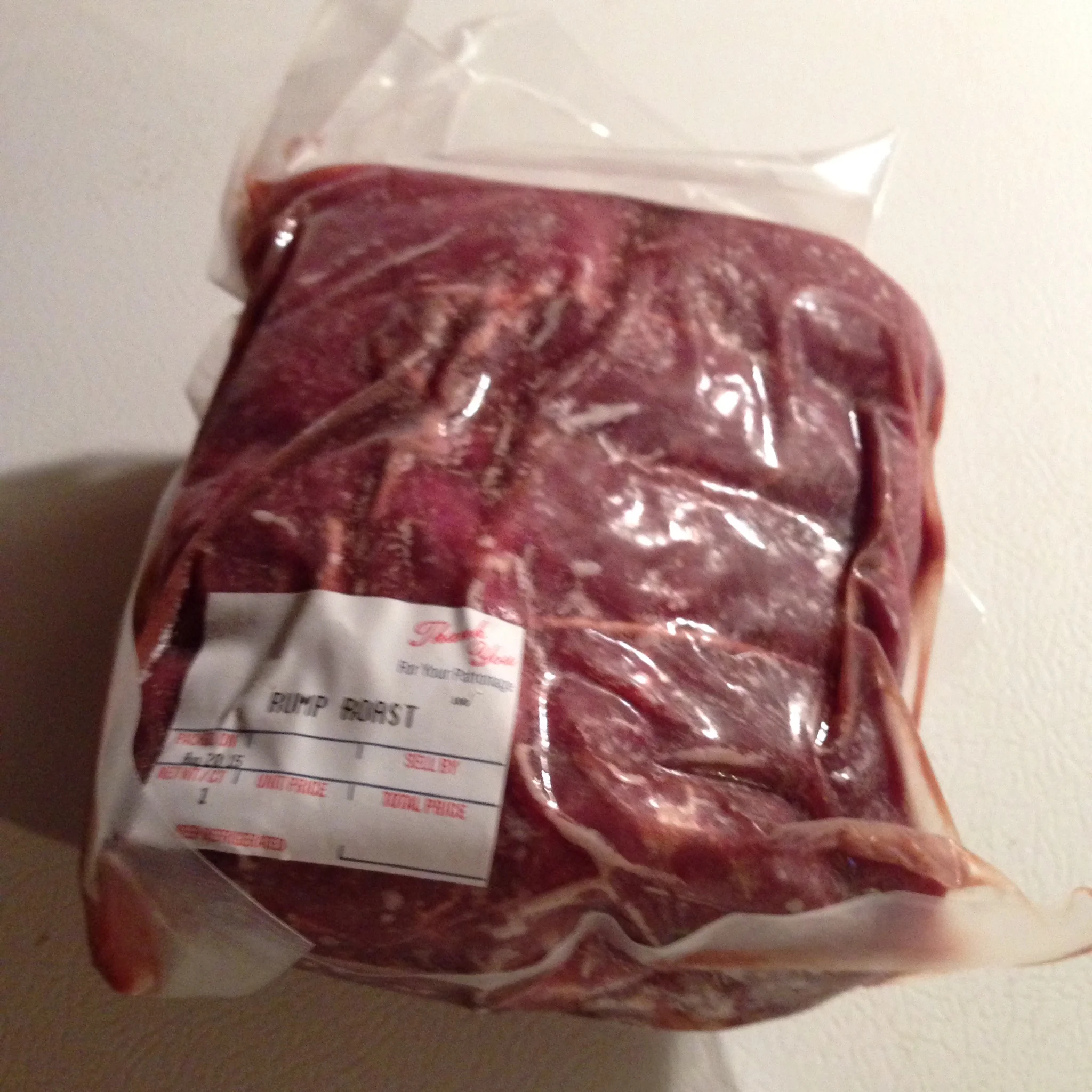 SOLD OUT- Rump roast -$8.00/lb 3-4 lbs each