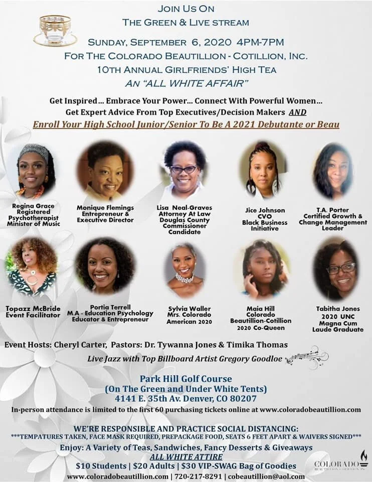 'All White Affair' Girlfriends Tea with Colorado Beautillion - Cotillion, Inc