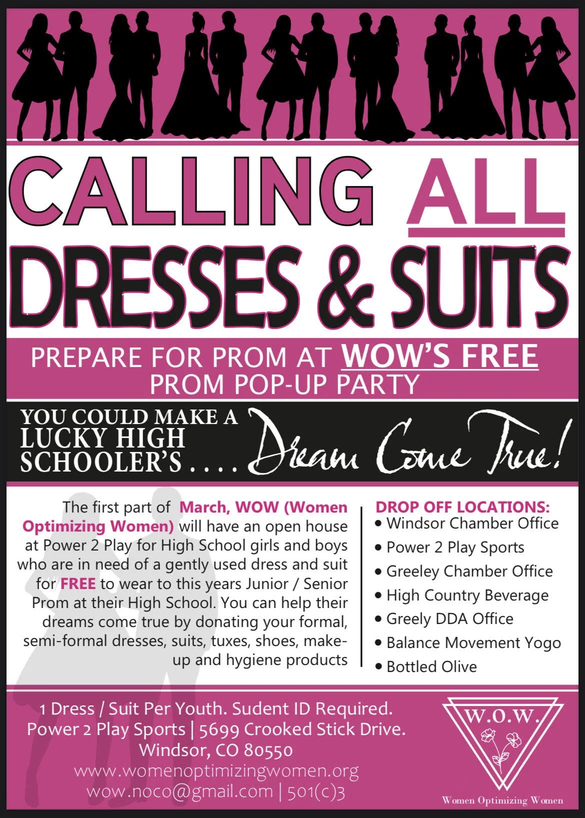 WOW Prom Popup Party with Mrs. Front Range 2023