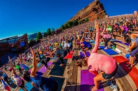 Yoga at Red Rocks with Mrs. Monument
