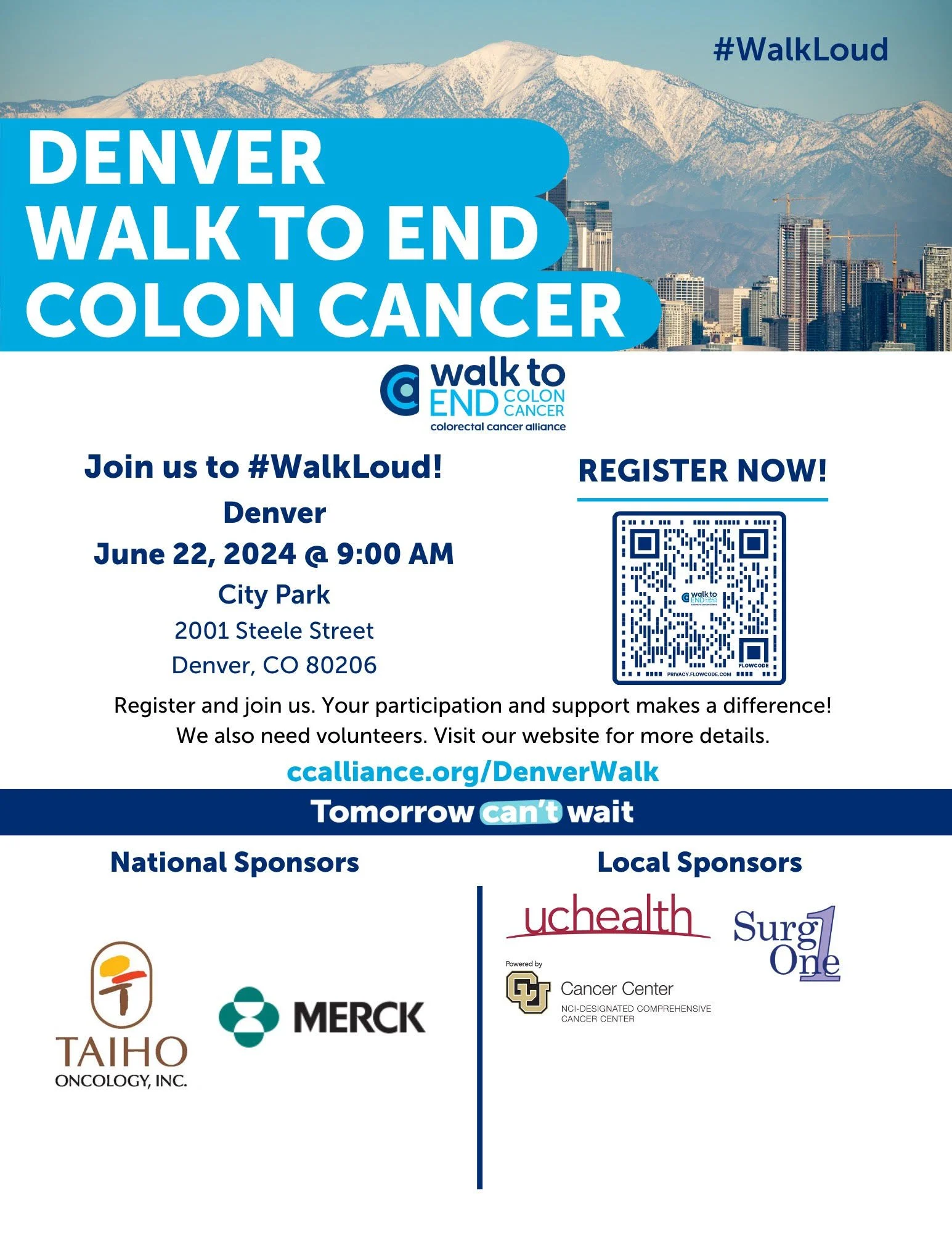 Join Miss Thornton at the Denver Walk to End Colon Cancer