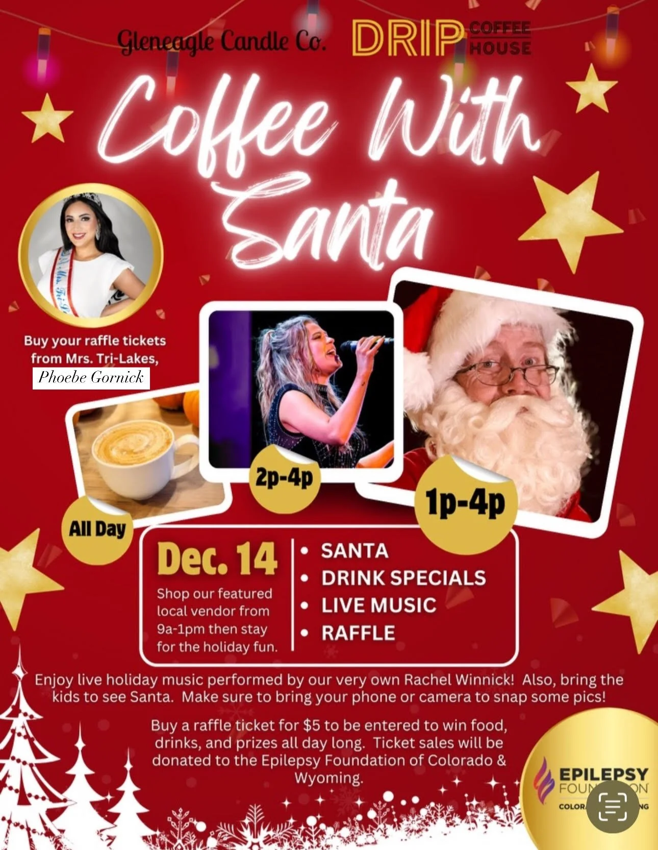 Join Mrs TriLakes at Coffee with Santa