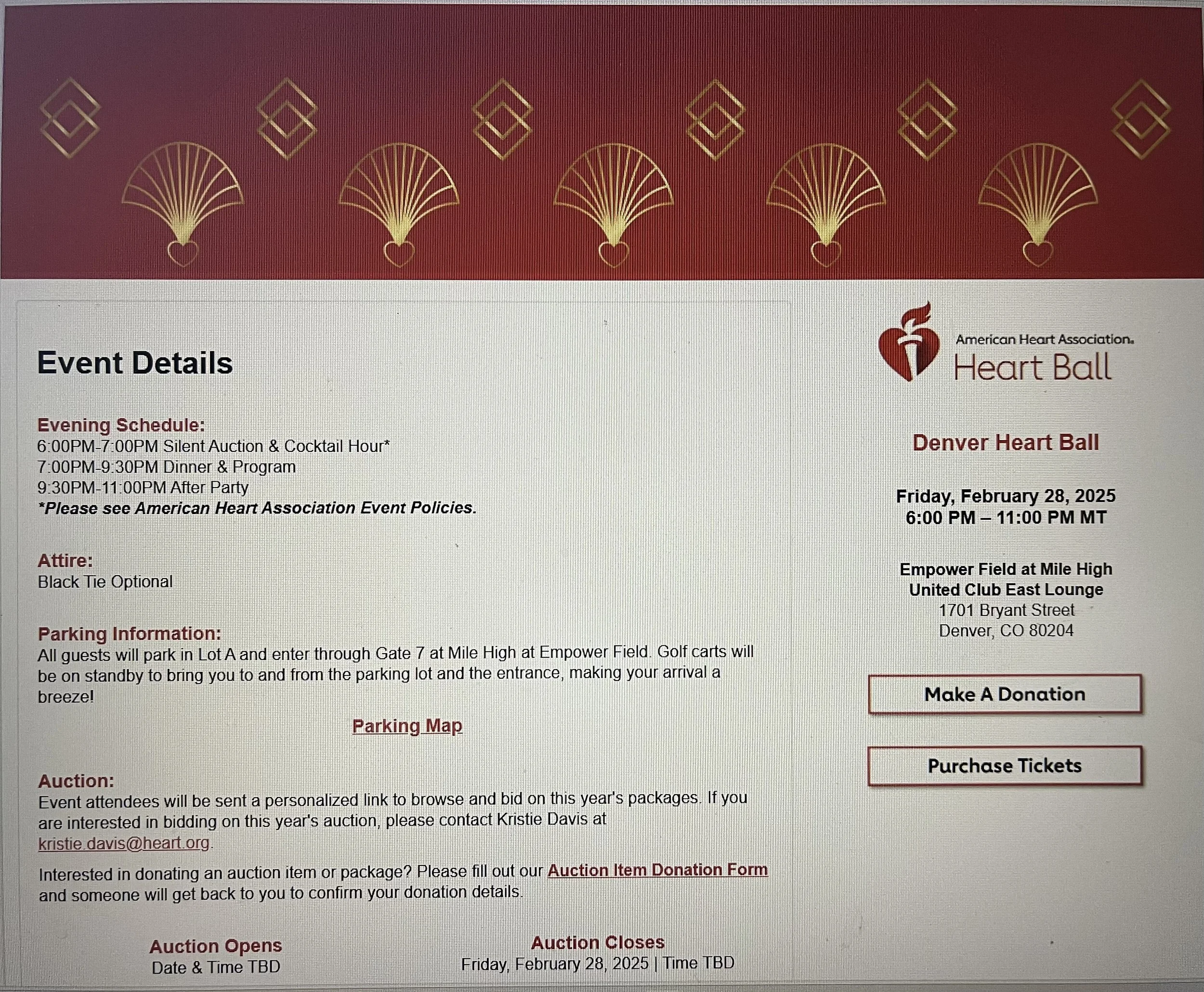 Join Mrs. Denver at the Heart Ball