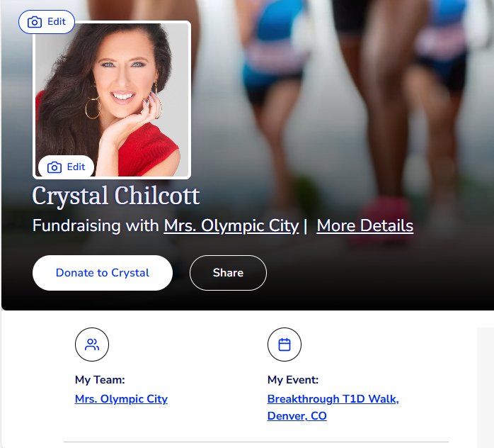 Join Mrs. Olympic City for Breakthrough T1D Walk