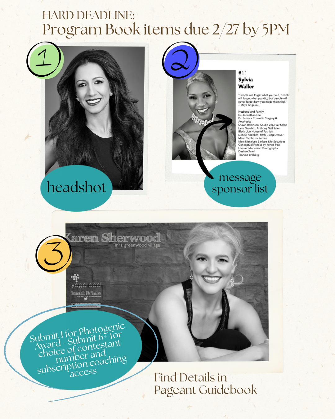 Program Book Items Due by 5:00 PM MST