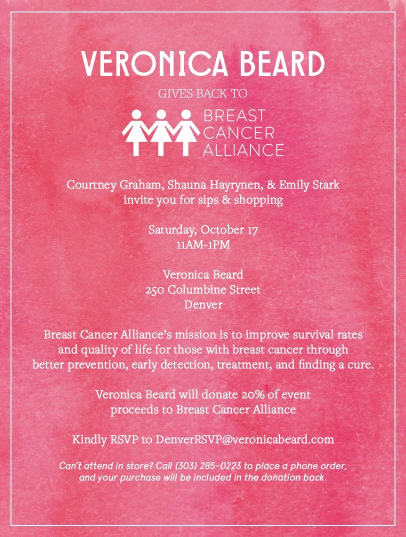 Breast Cancer Fundraiser with Veronica Beard