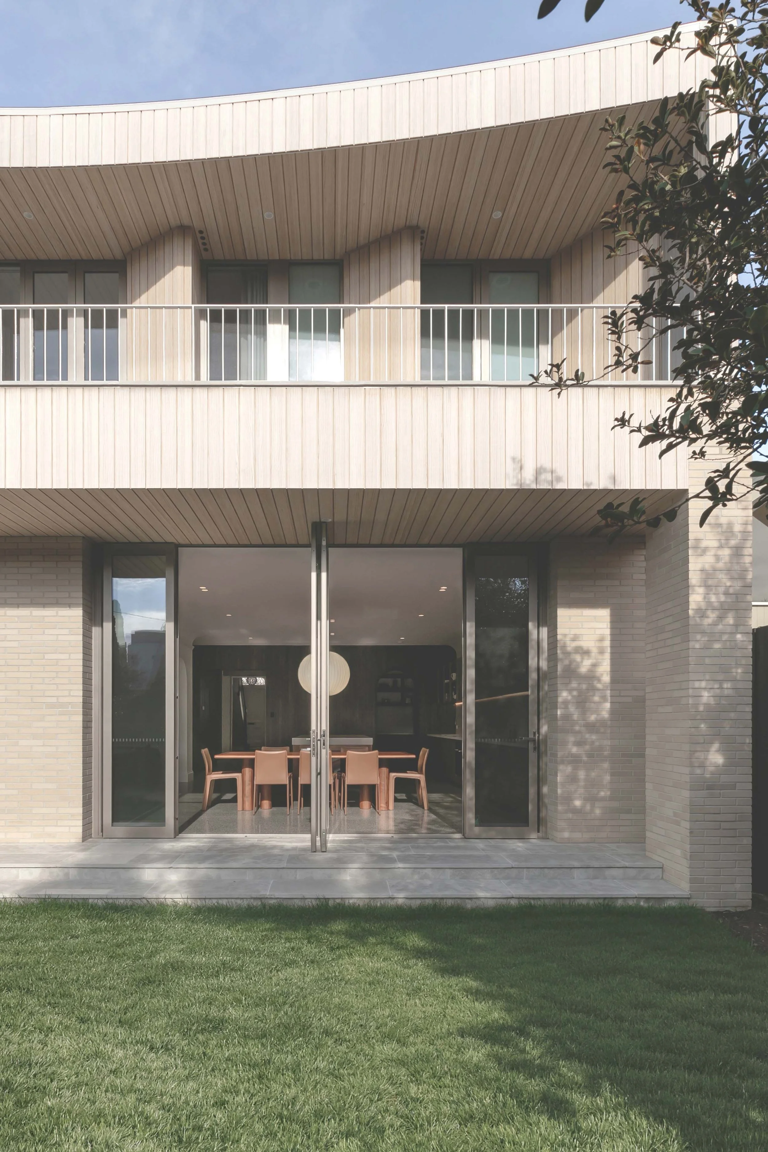 timber clad house with verandah