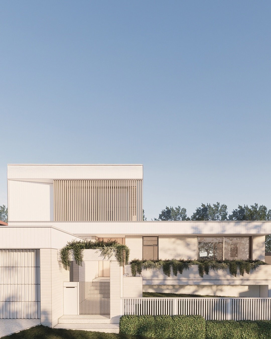 Our clients brief was for a spacious, courtyard- focused home, prioritising functionality and practicality, while incorporating custom elements tailored to their needs. The architecture should be timeless &amp; beautiful, with attention to detail in 