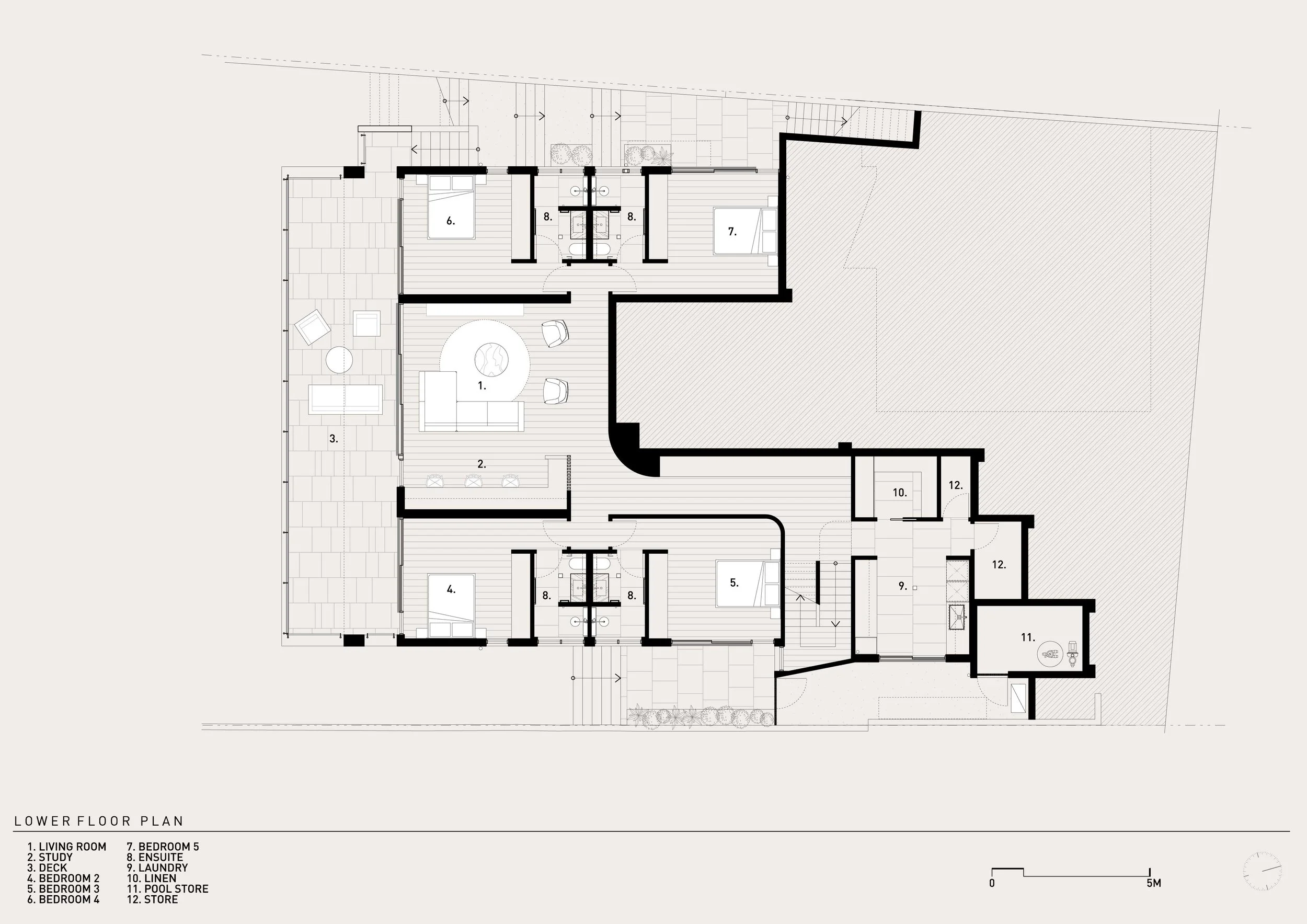 lower level floor plan