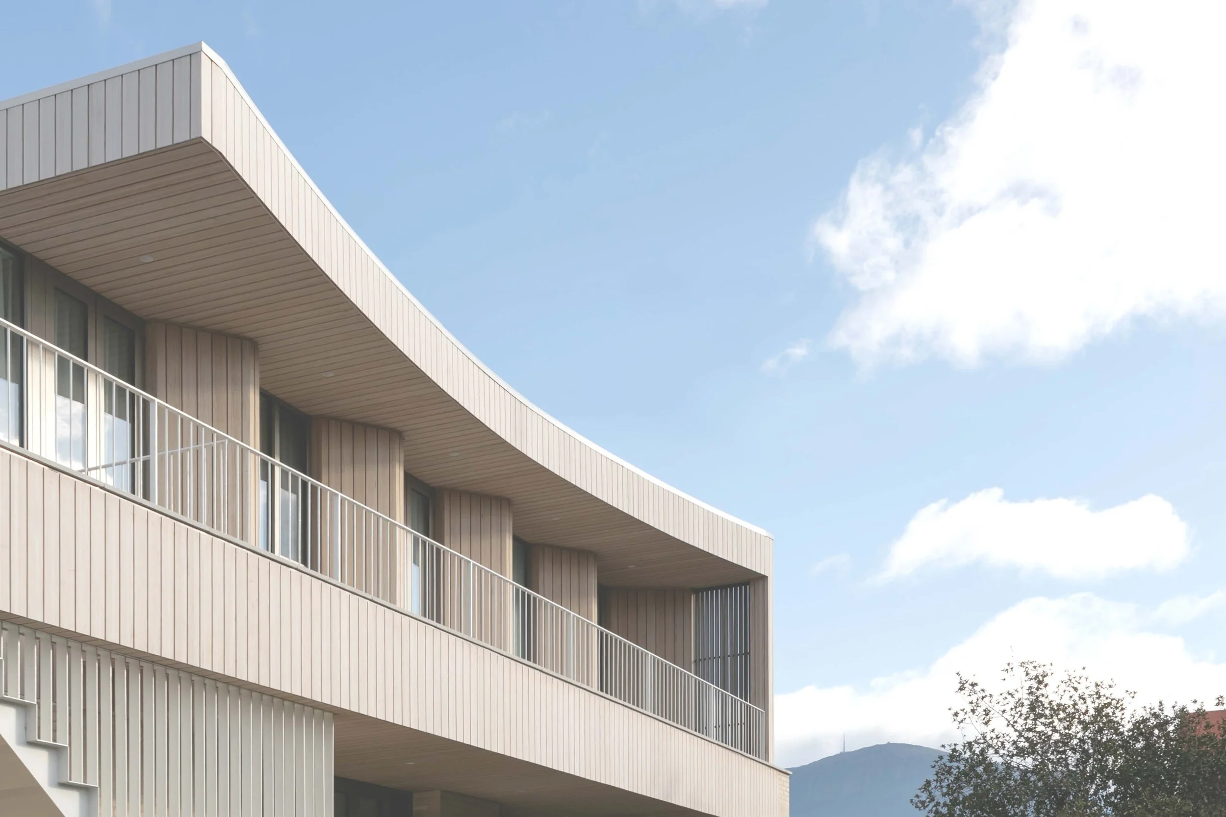 timber clad house