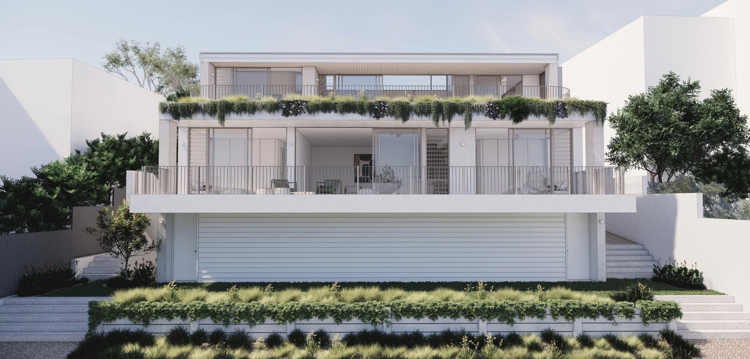 hillside beach house