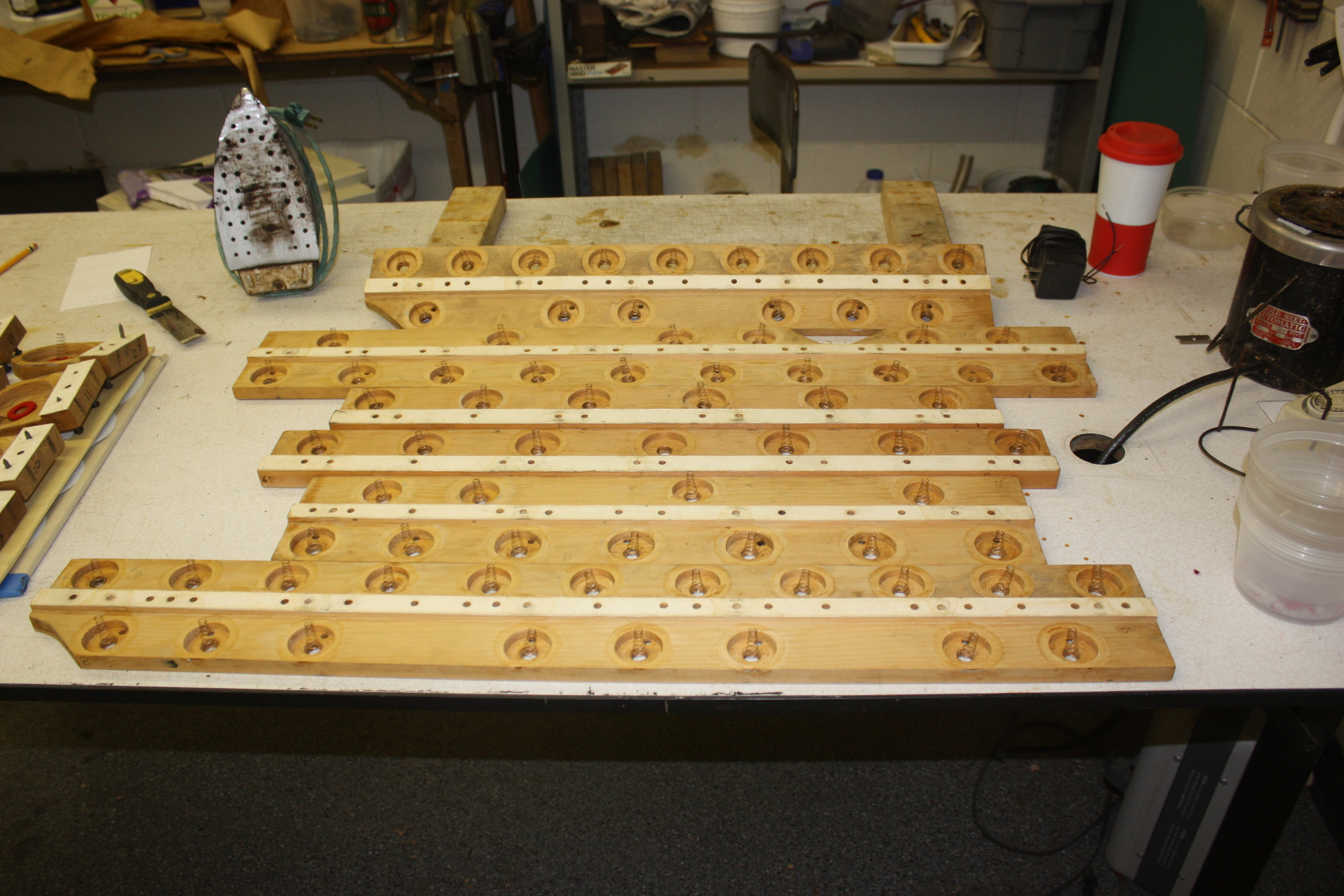 Pouch rails being stripped