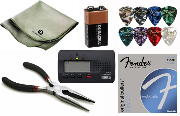 Six Essential Guitar Case Items