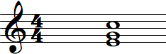 C Inversion Chord written C/E