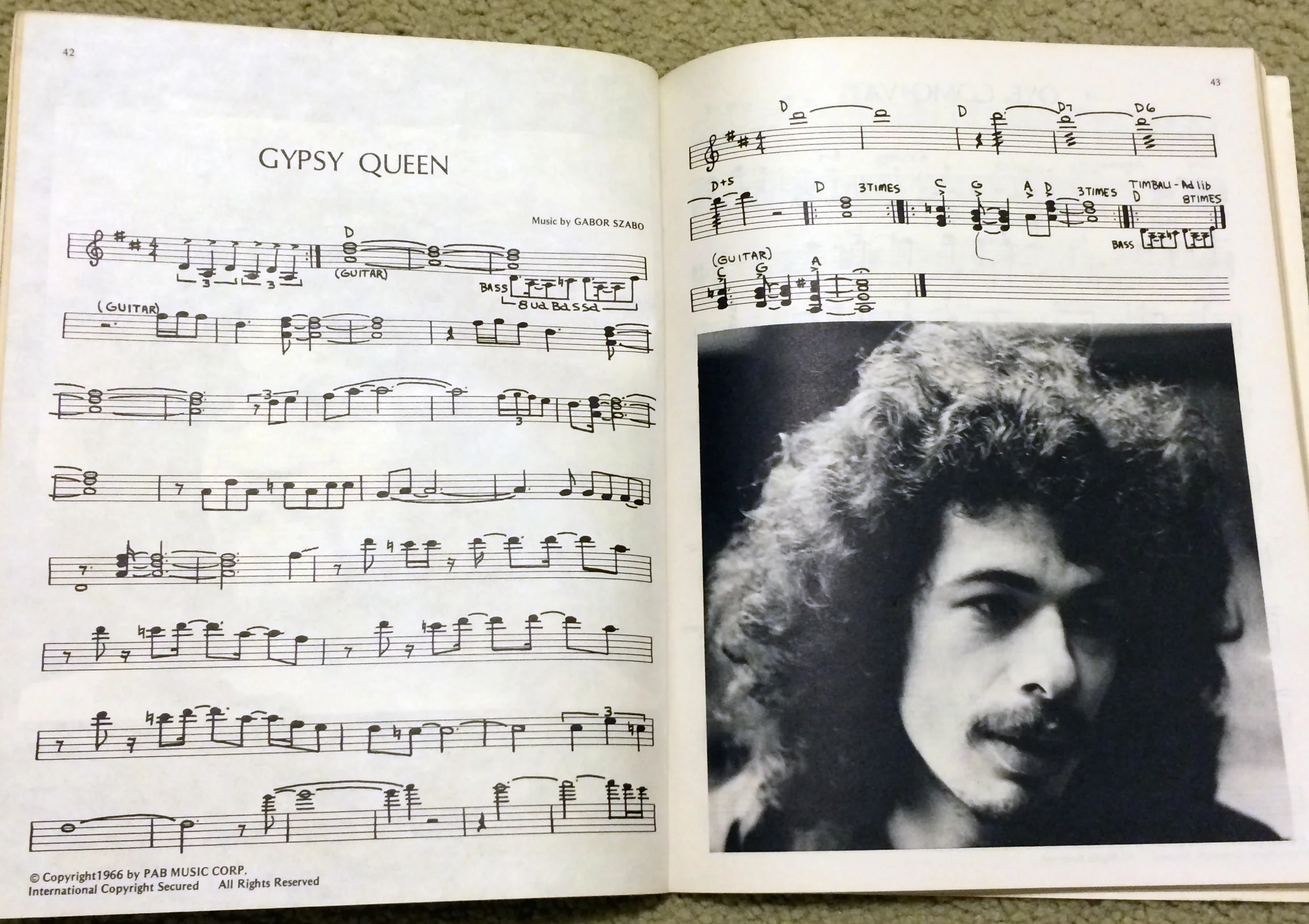 The 1970s era Deluxe Santana Songbook used standard notation. 