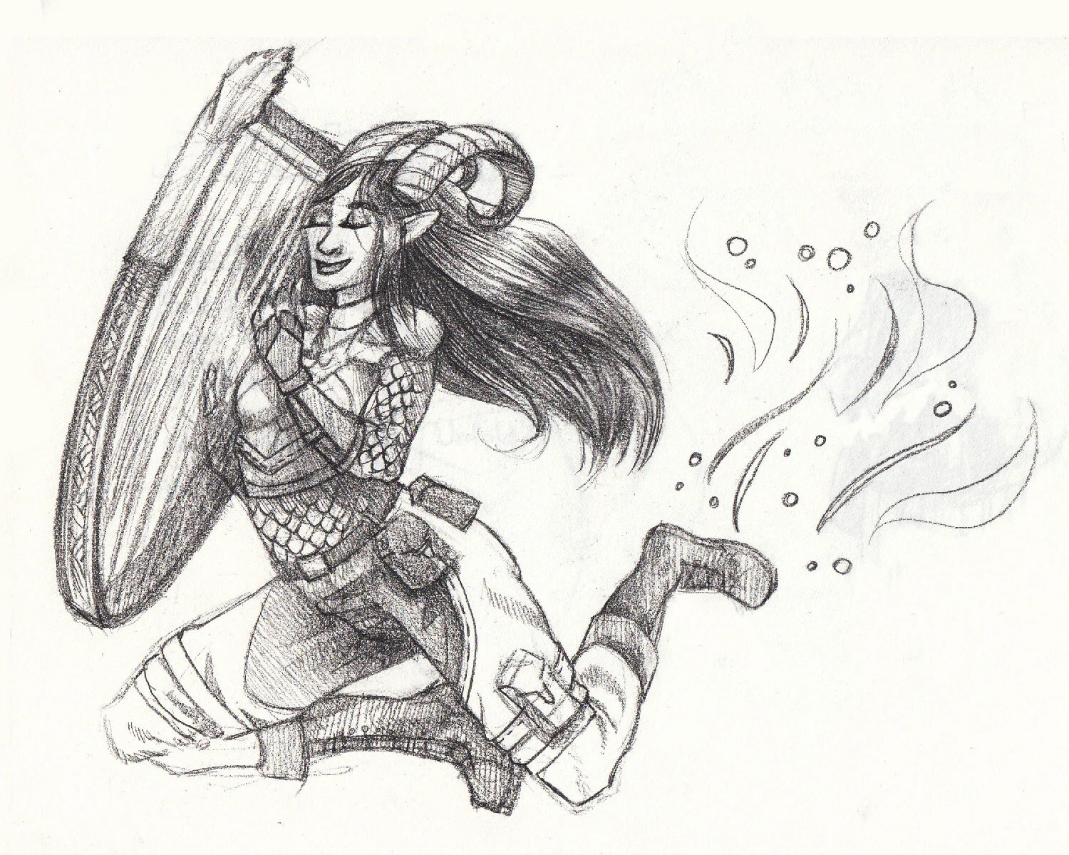 Chaotic Neutral Tiefling Bard