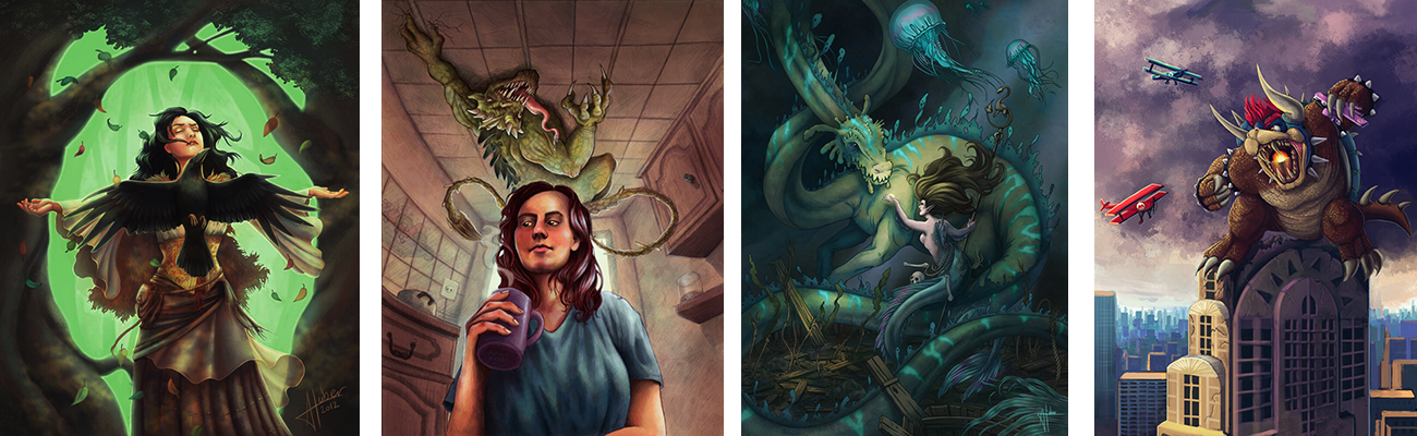 4 illustrations by Annick
