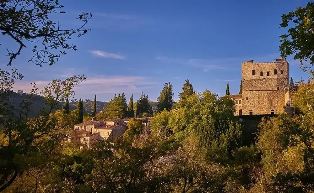 Castello di Tornano in the Chianti Classico wine region of Tuscany, Italy