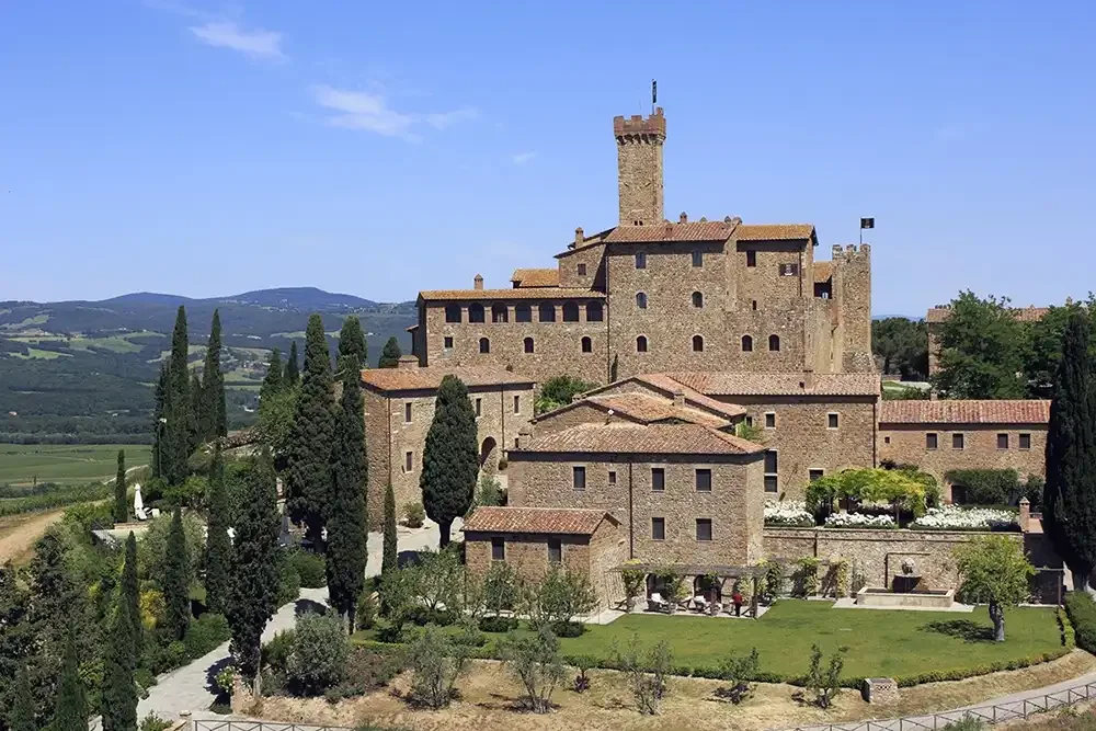 Castello Banfi in Siena, Italy - Tuscany region