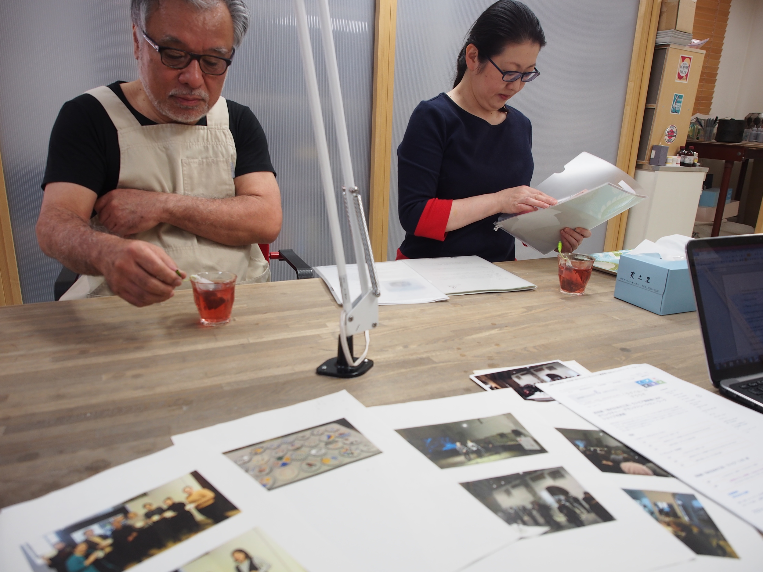 The drawing table. ©TOKI
