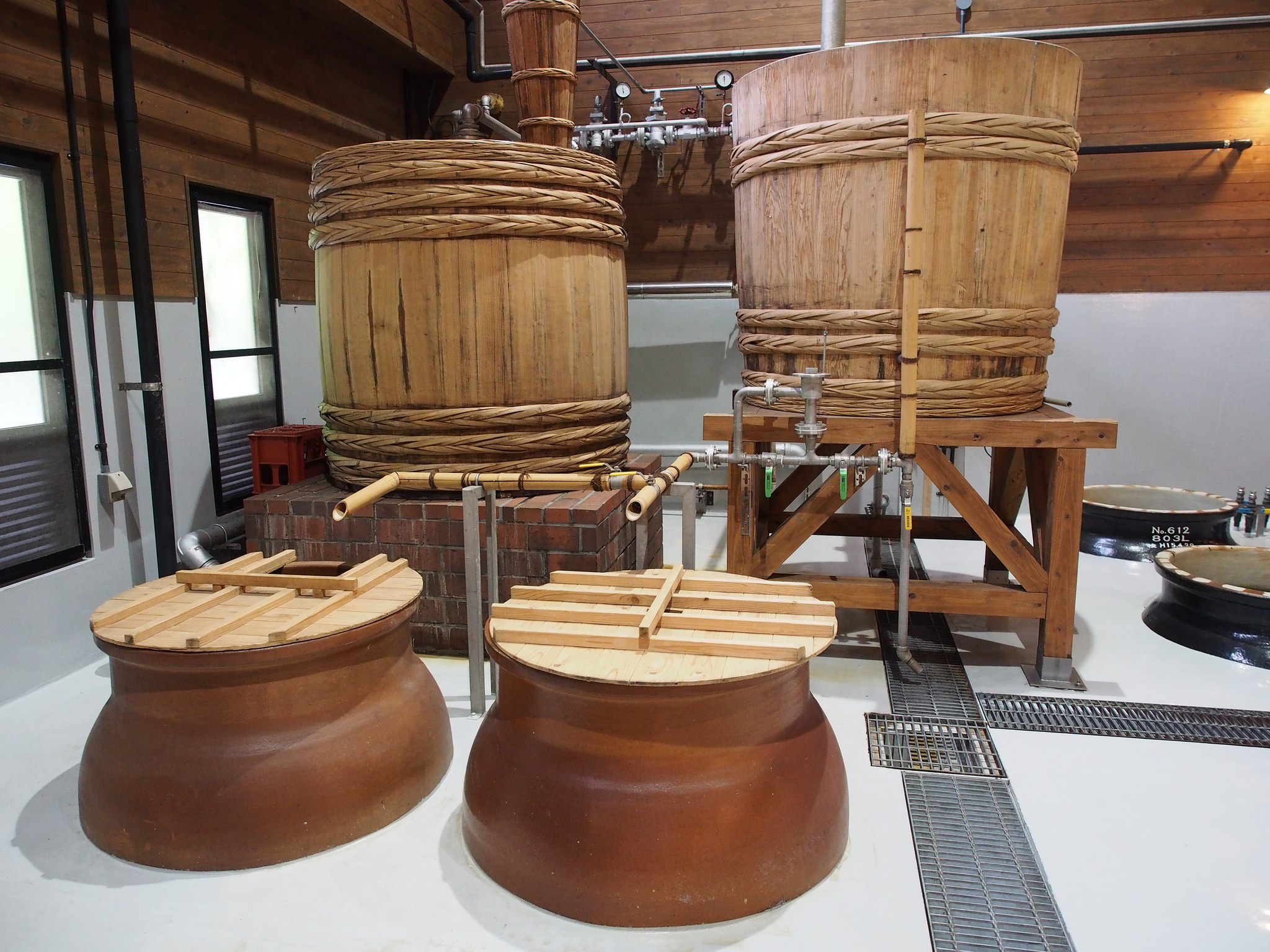 Inside a shochu distillery. ©TOKI