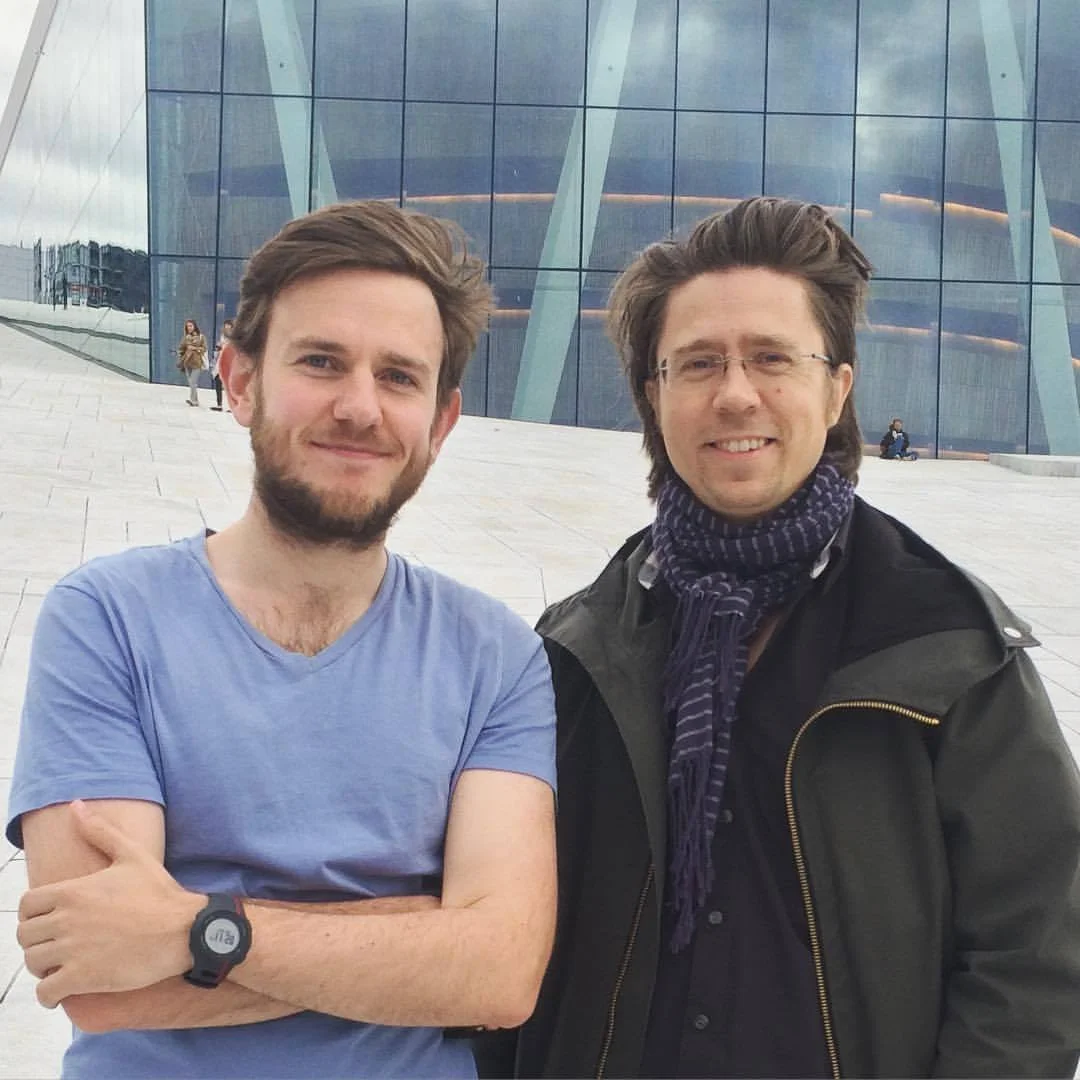 With Håkon in front of the Opera house