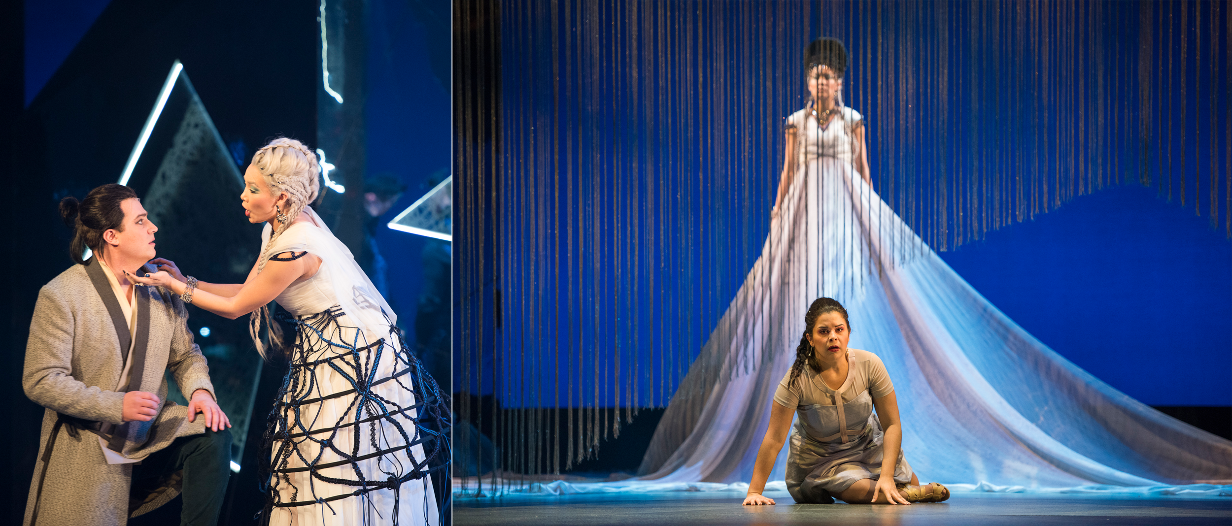  Queen of the Night in  The Magic Flute , Pacific Opera Victoria | Tamino: Adam Luther | Pamina: Simone Osborne | Photo: Emily Cooper 