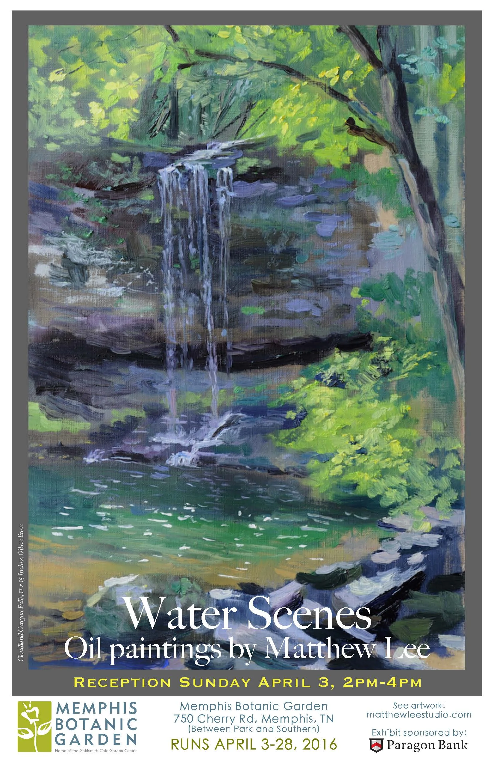 April 3 Reception for Water Scenes Exhibit