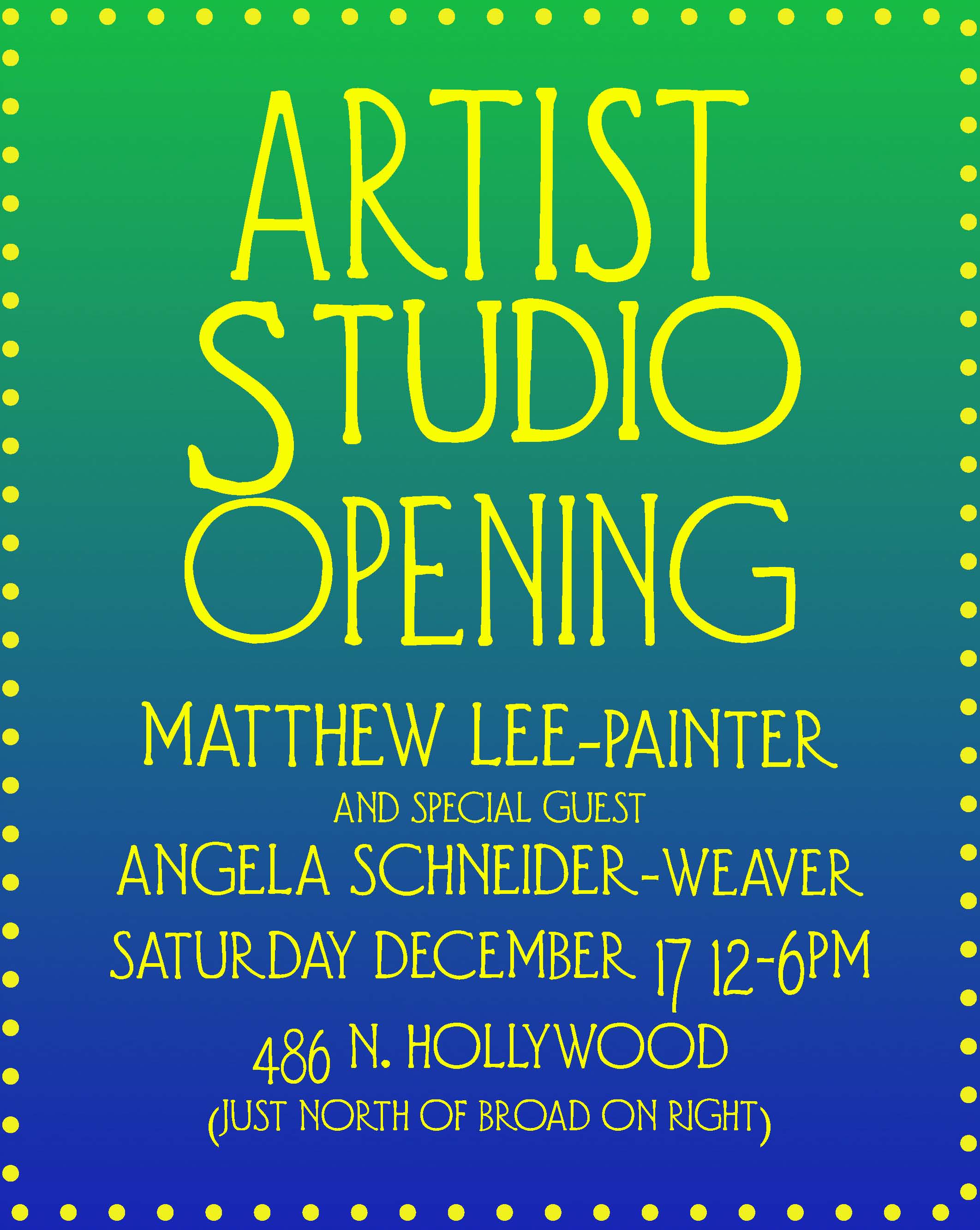 Art Studio Opening!