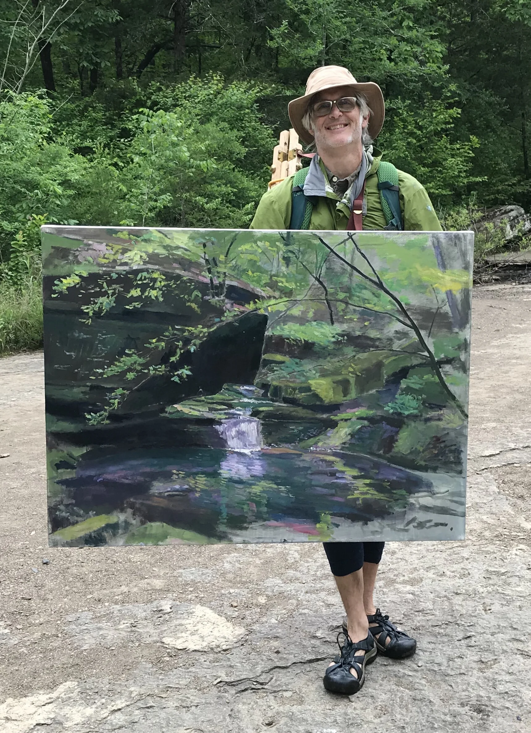 Painting near Haw’s Creek, AR