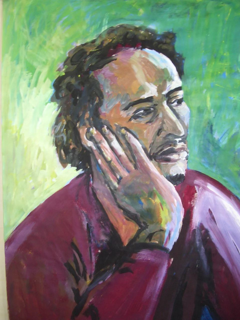 "African Prince" - 58cm x 42cm Ei-Tempera auf Papier