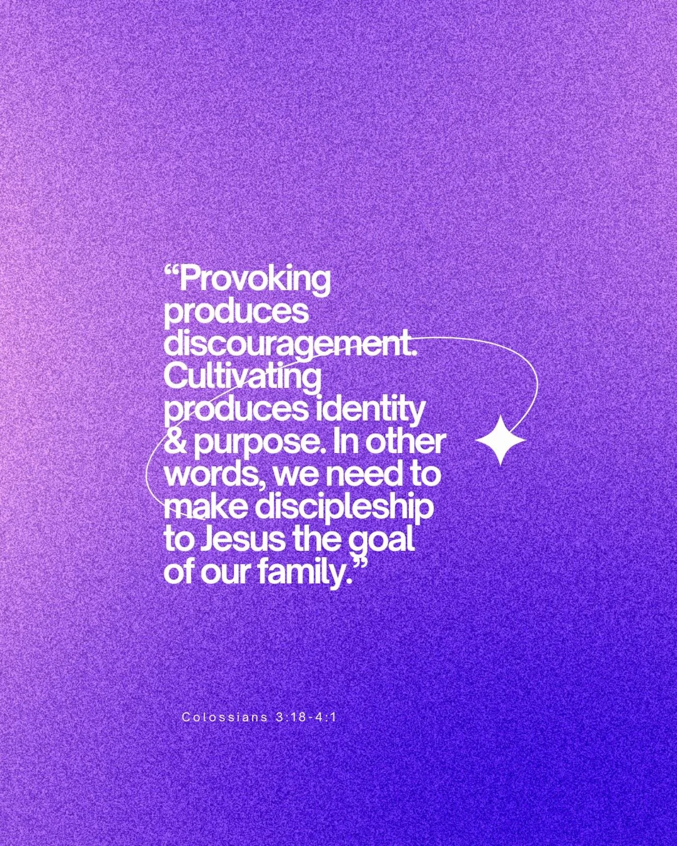 Discipleship is the goal.