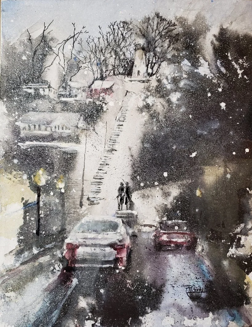 Lighthouse and Snow