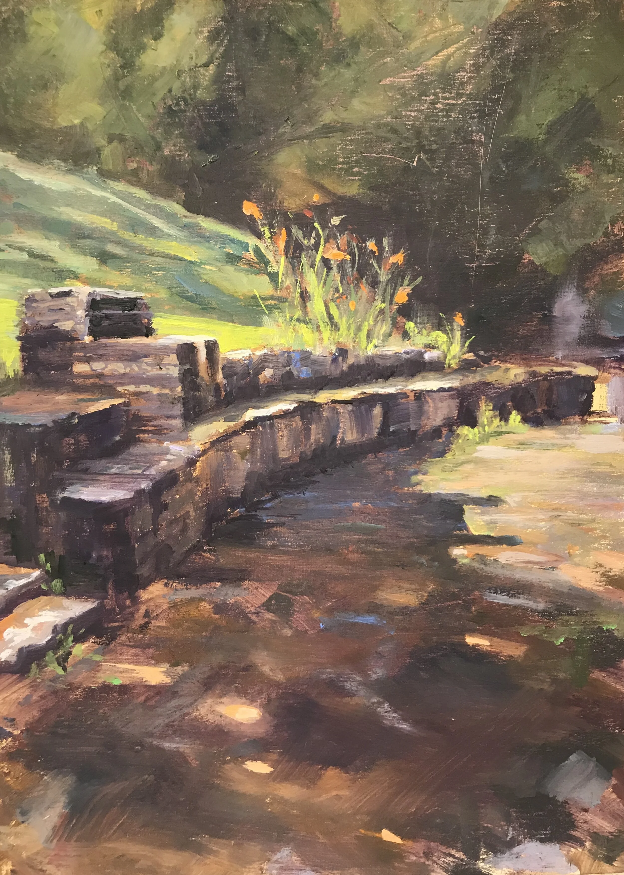 Looking down the creek...Guest Artist Mary Drastal