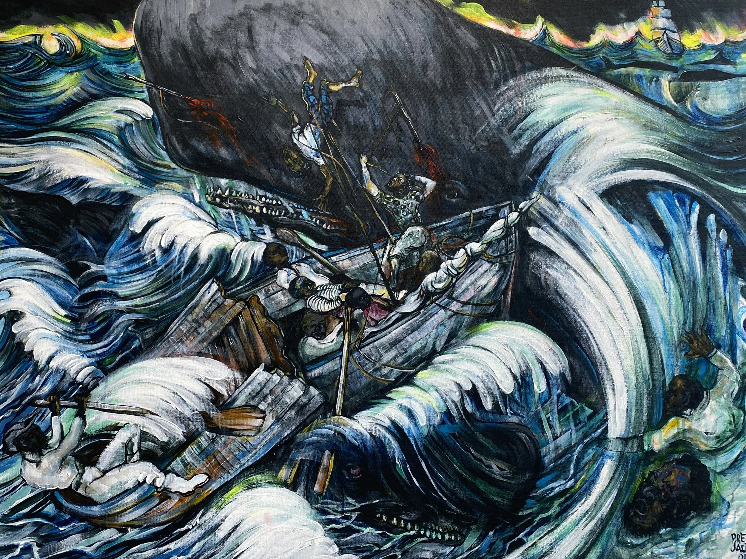 Harvesting the Sperm Whale by Preston Jackson