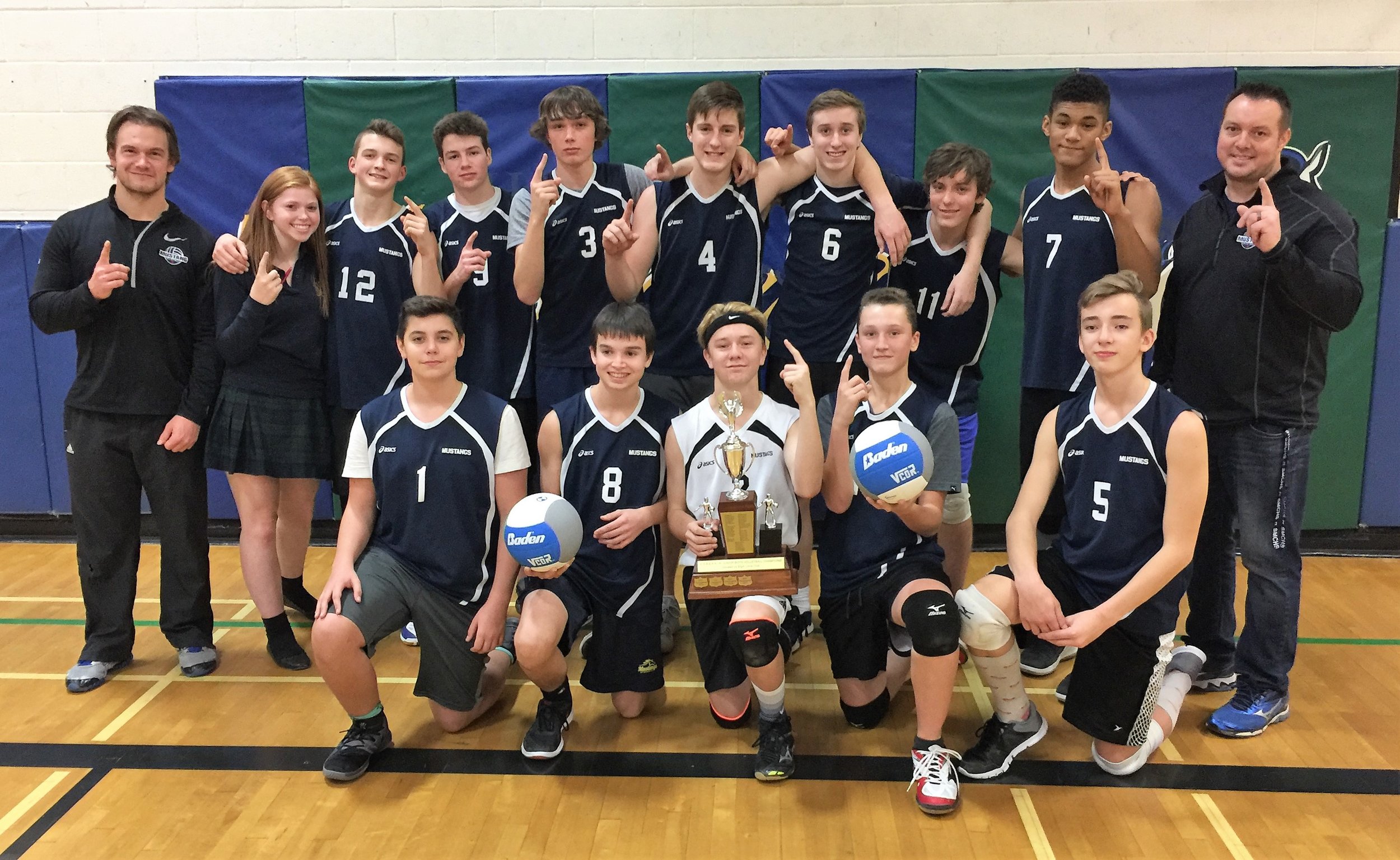 St Mike's Jr A Volleyball EOSSAA Champs 1819