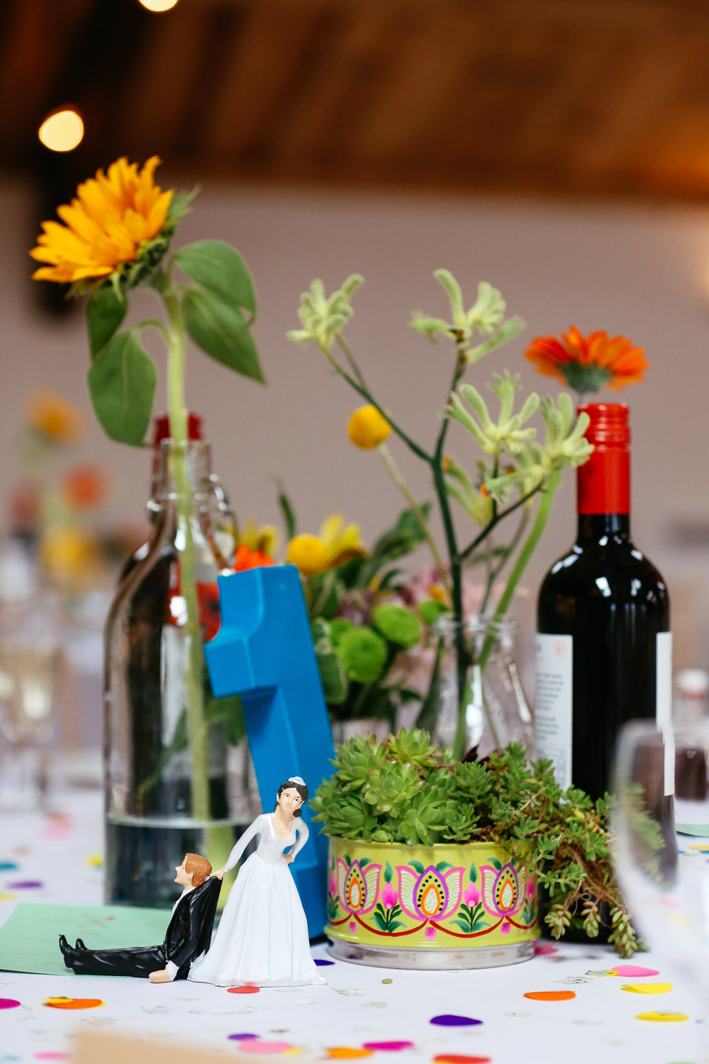 Quirky Wedding Table Decorations