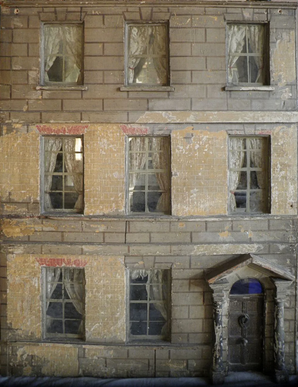 Dry scraping to reveal late 18th Century paintwork.