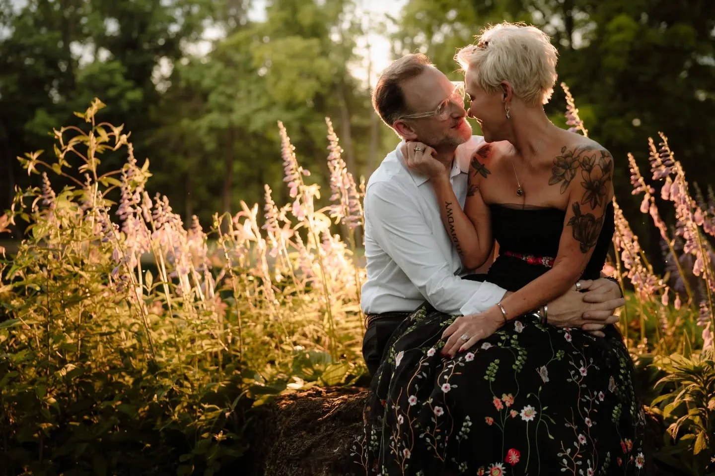 Couples portraits at the end of a beautiful, heartfelt Eternity Ceremony for Meg and Chris. These two celebrated their ten year wedding anniversary with not quite a vow renewal, but a ceremony cementing their love across all lifetimes and timelines. 